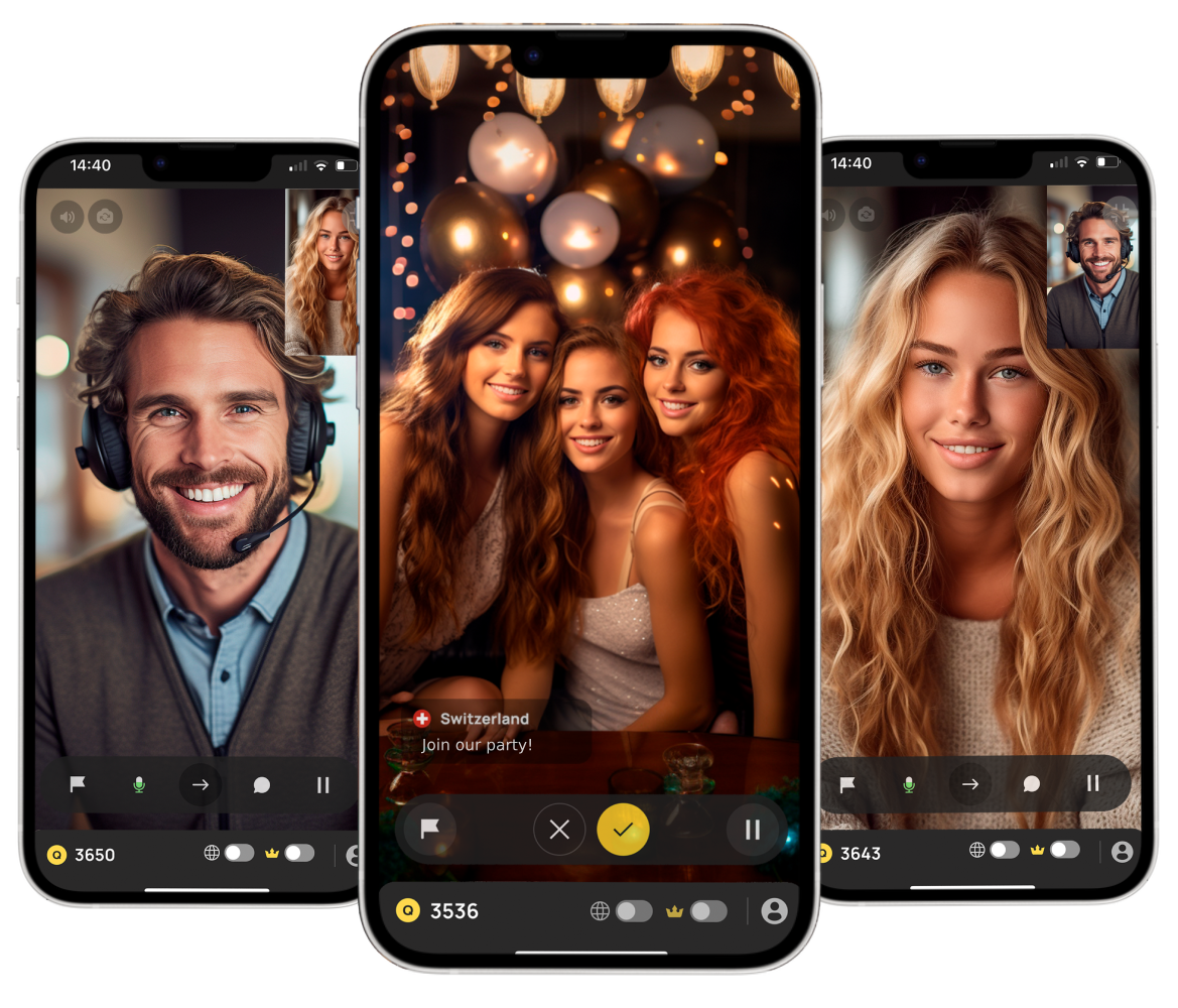 Chatroulette mobile app